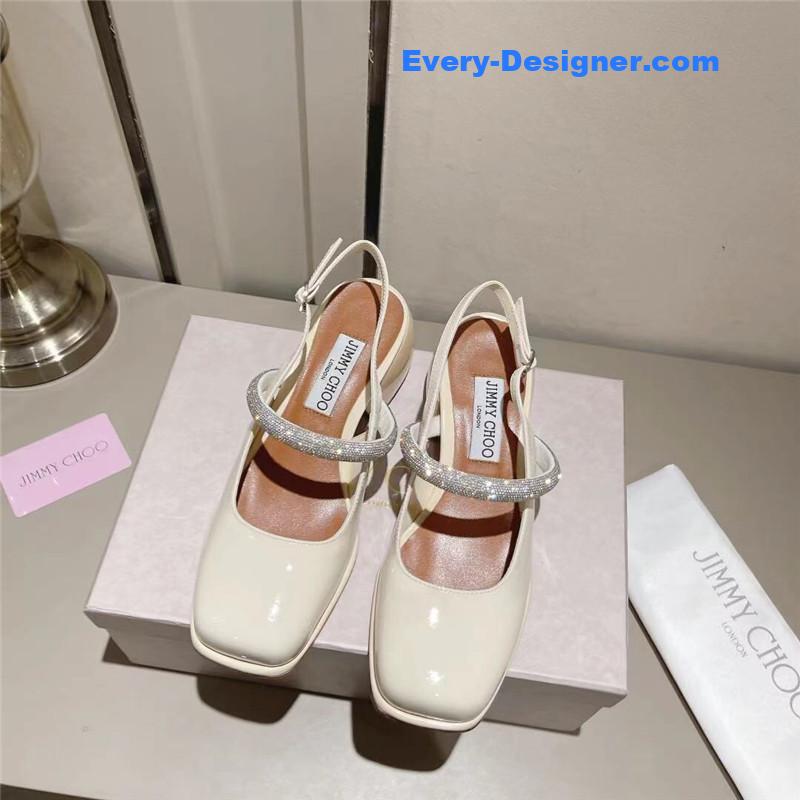 J1m*y Ch00 rhinestone sandals