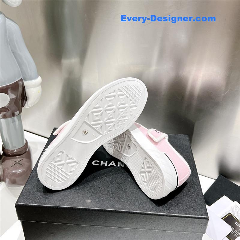 CC second-hand Velcro platform canvas shoes