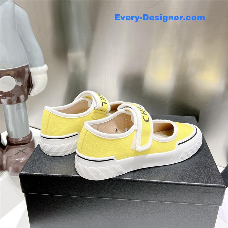 CC second-hand Velcro platform canvas shoes