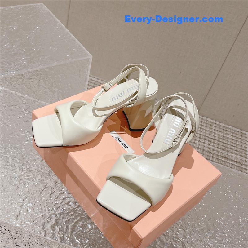 M1um1u new rhinestone pinch sandals