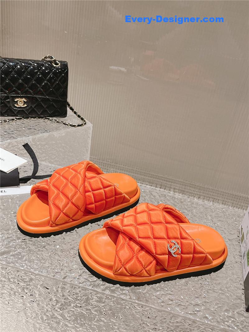 CC Lingge Velcro Thick Bottom Bread Lazy Slippers
