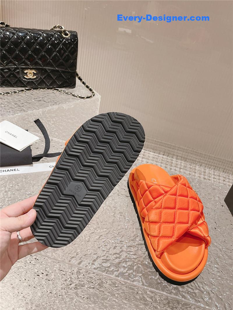 CC Lingge Velcro Thick Bottom Bread Lazy Slippers