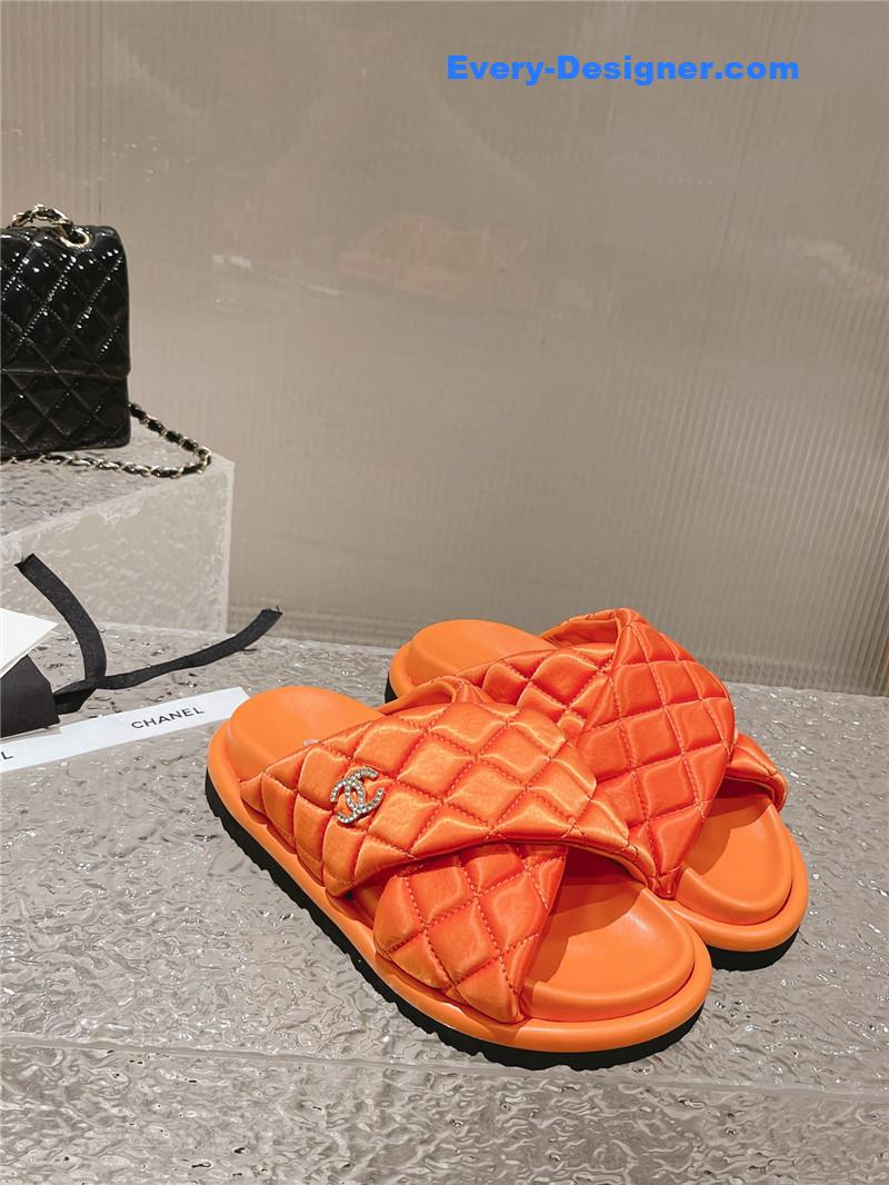 CC Lingge Velcro Thick Bottom Bread Lazy Slippers