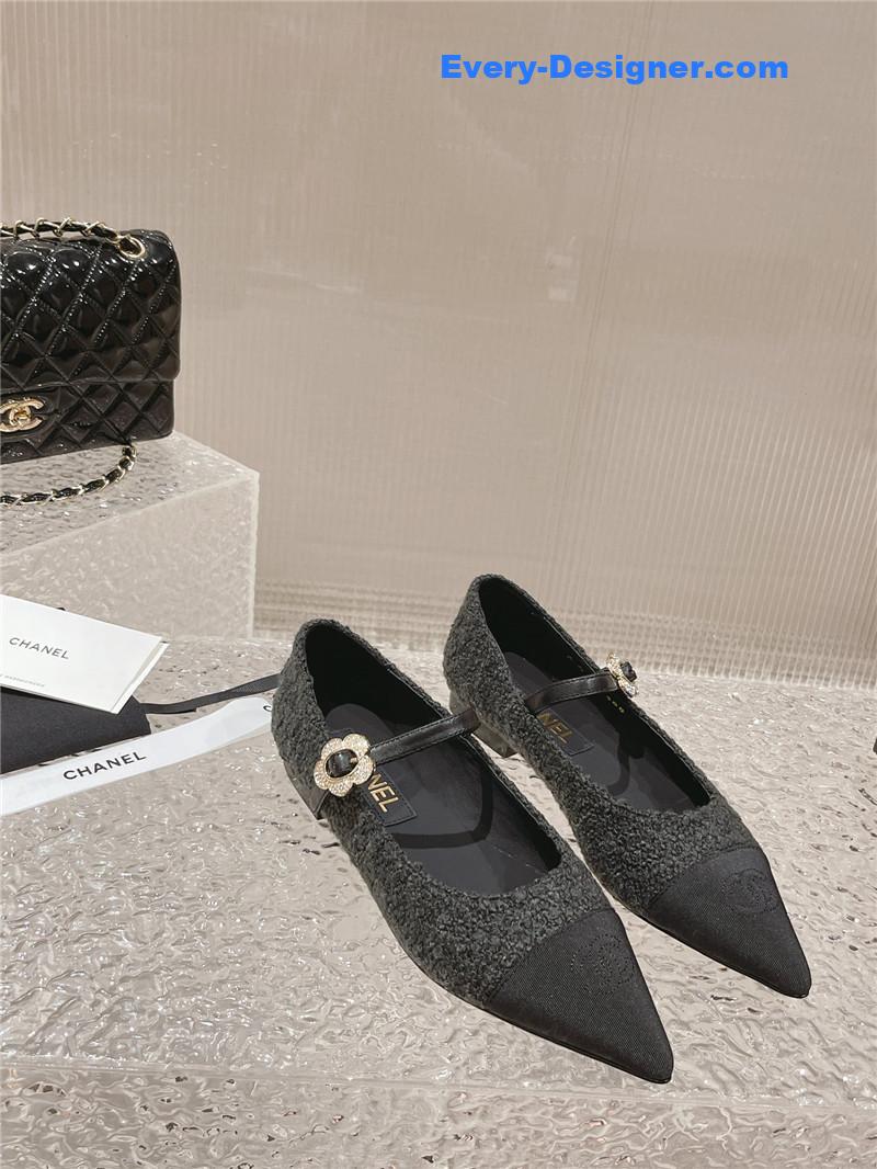 CC new sunflower buckle Mary Jane shoes