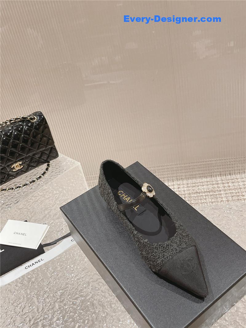 CC new sunflower buckle Mary Jane shoes