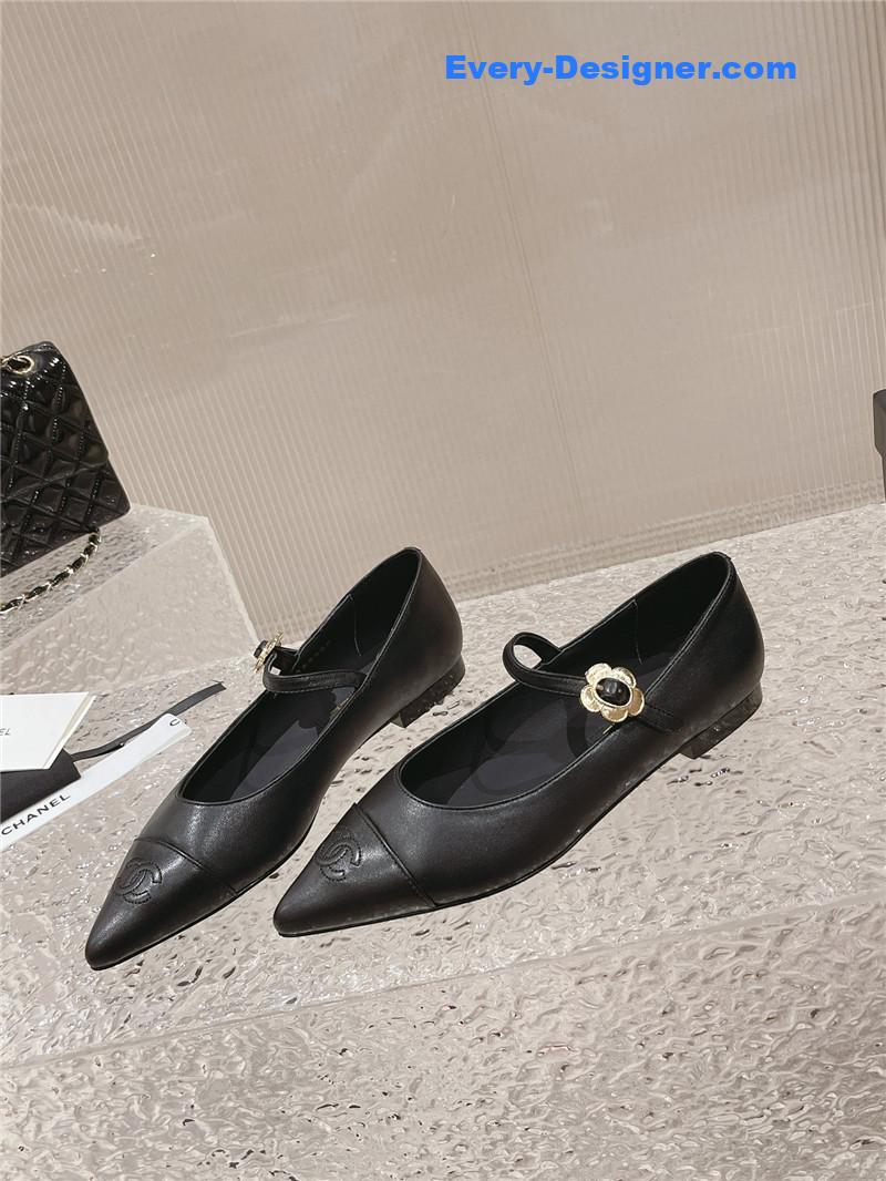 CC new sunflower buckle Mary Jane shoes