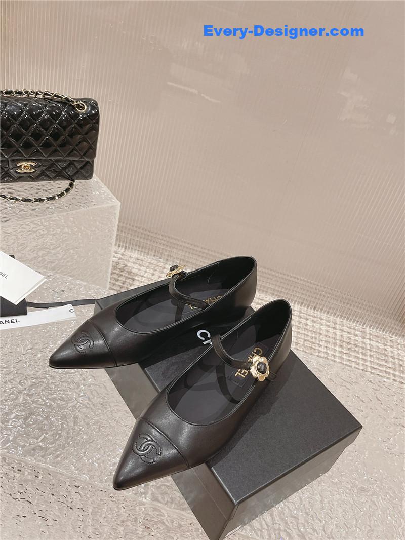 CC new sunflower buckle Mary Jane shoes