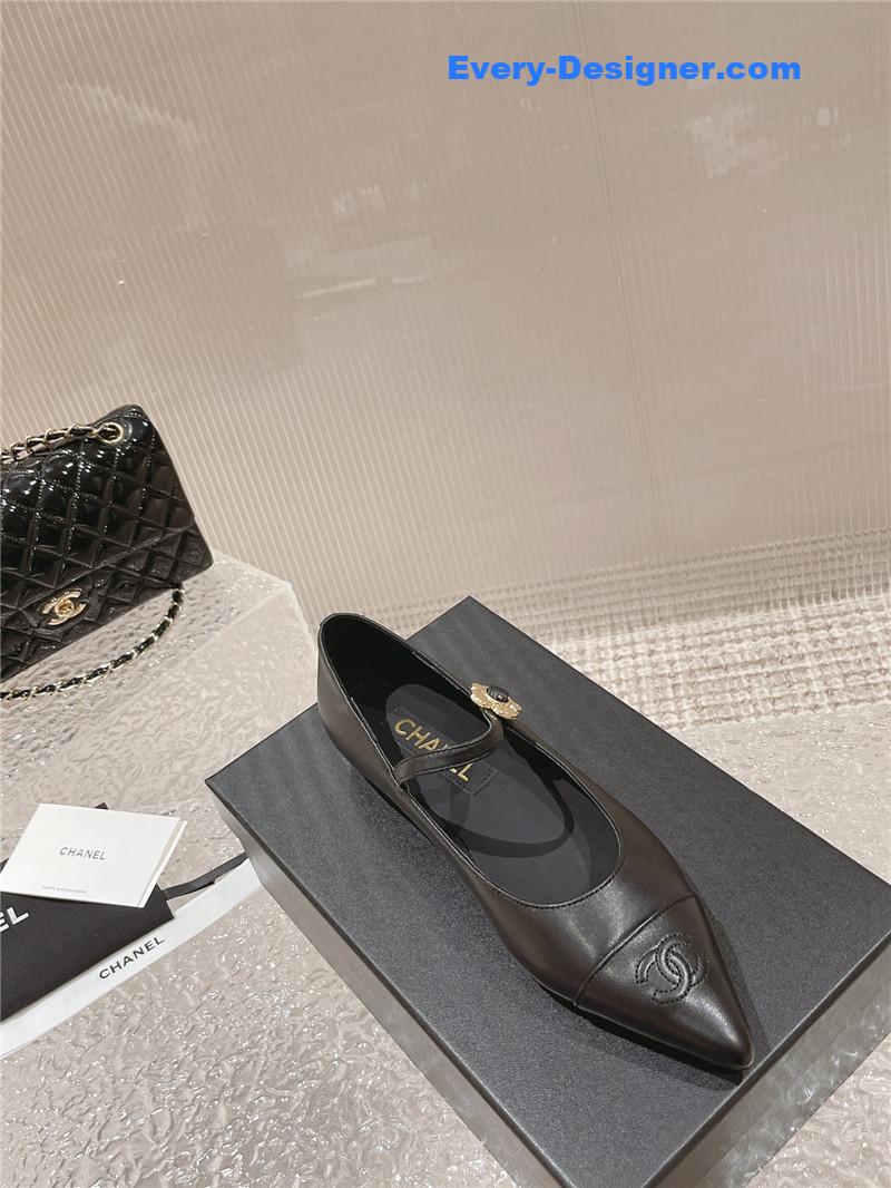 CC new sunflower buckle Mary Jane shoes