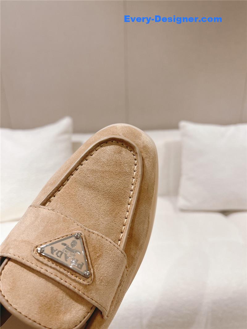 Prada Suede Sabots Mules