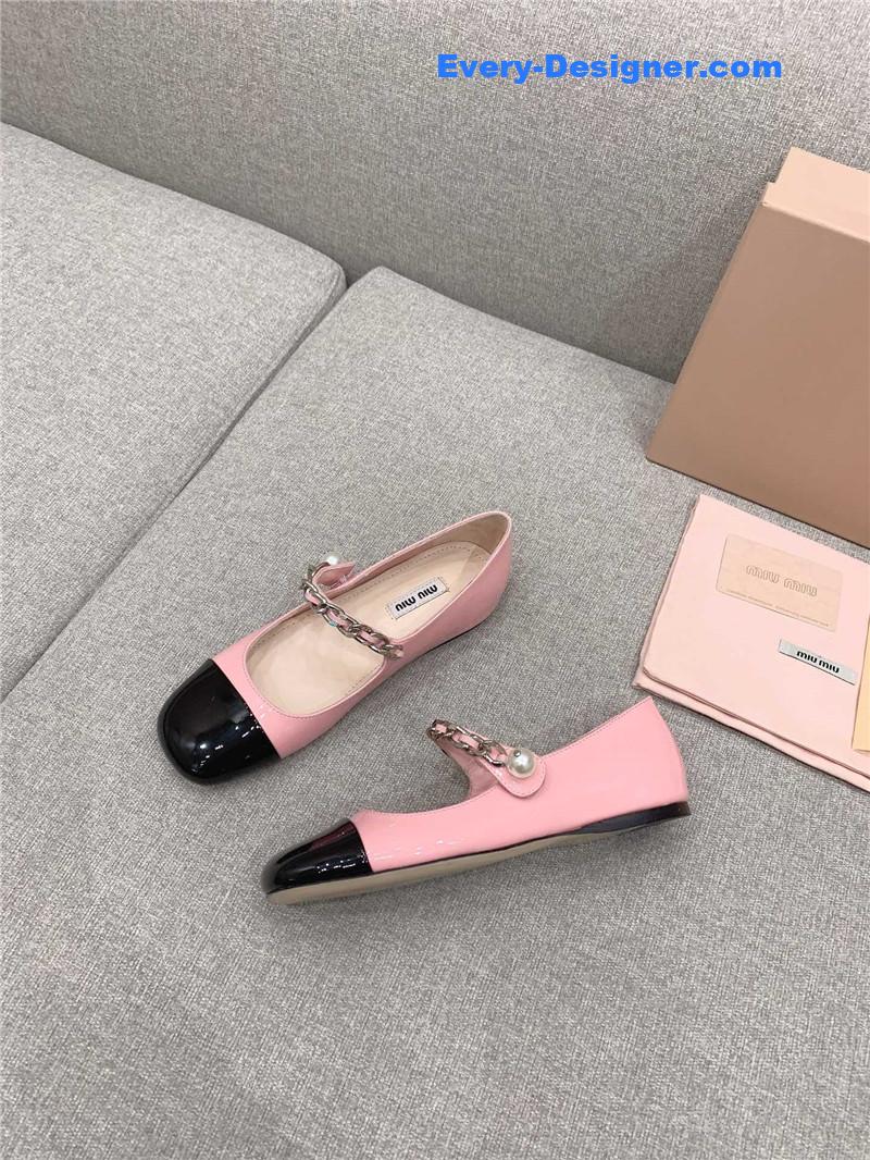 M1um1u new princess girl style mary jane series flat shoes