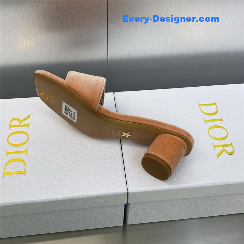 D10r cd letter logo metal buckle flat color block sandals