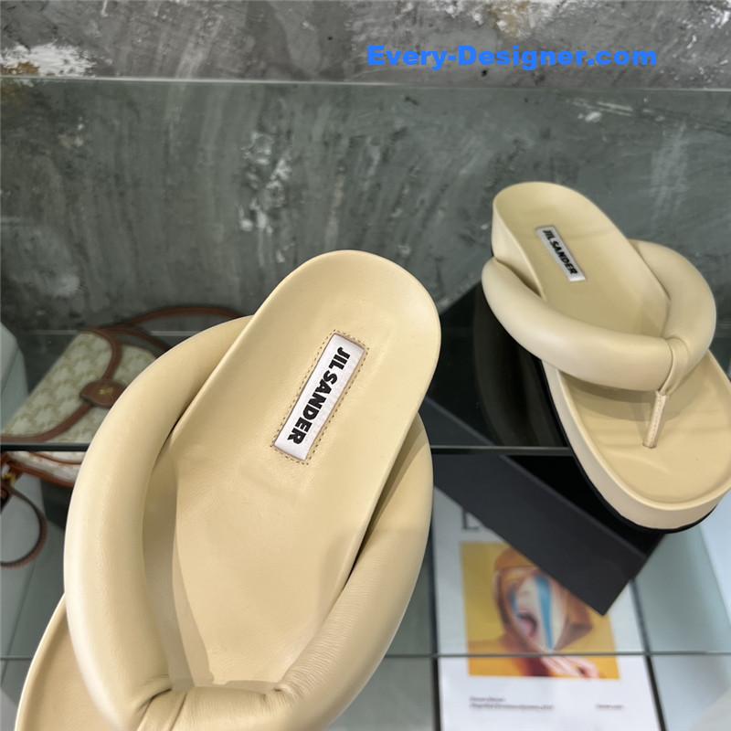 Jil Sander Off-White Oversize Strap Sandals