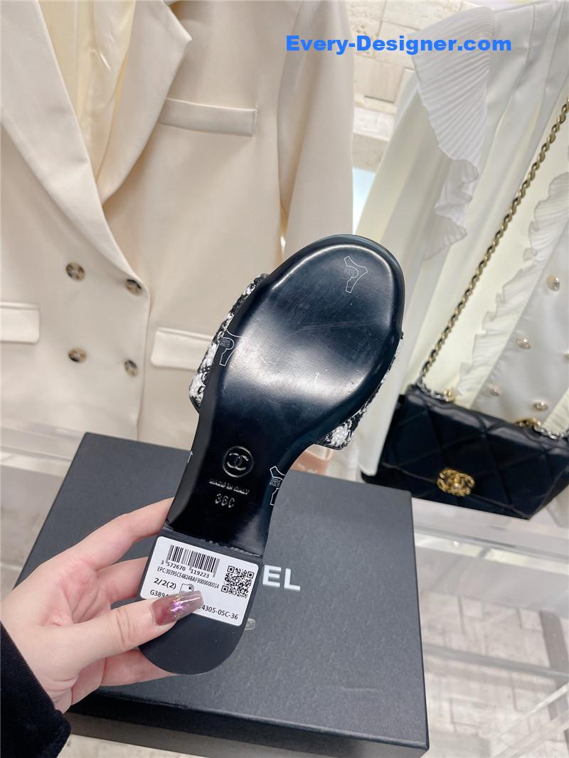 CC pure handmade lozenge car line slippers