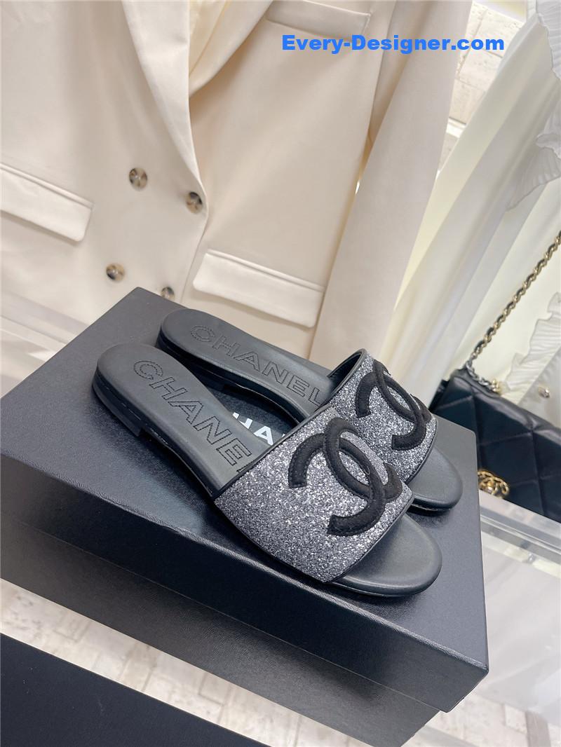 CC pure handmade lozenge car line slippers