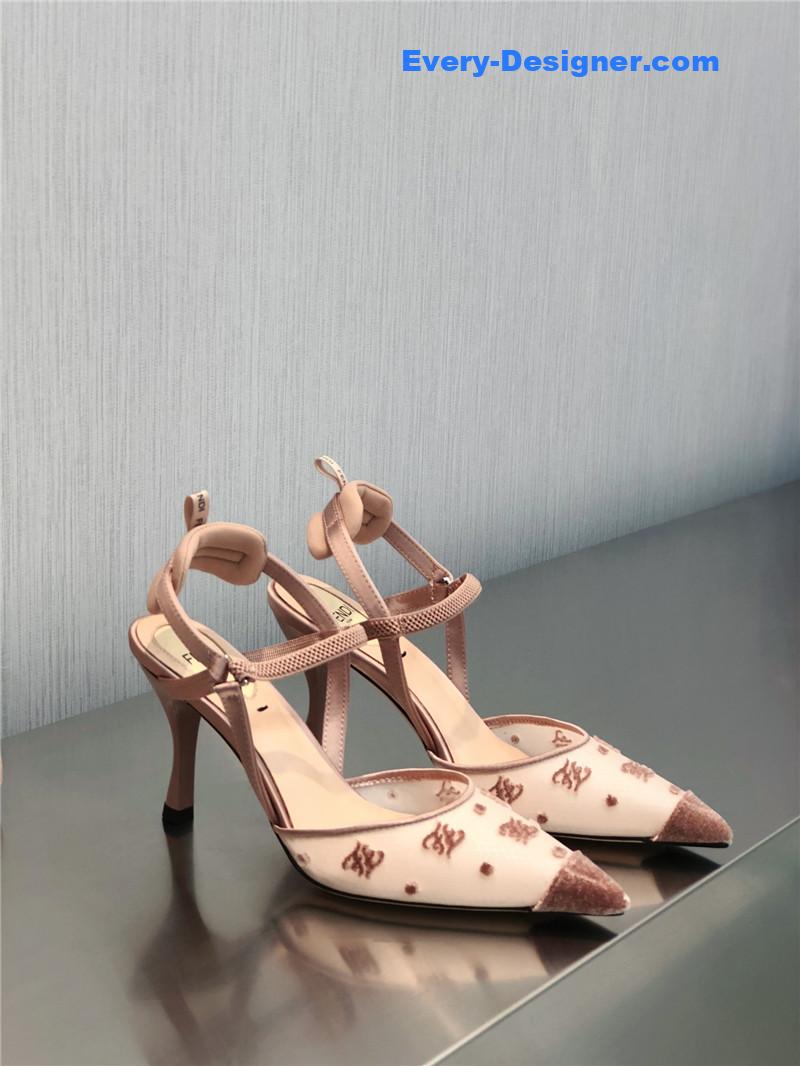 F**di new ff graceful streamlined colibrì slingback shoes