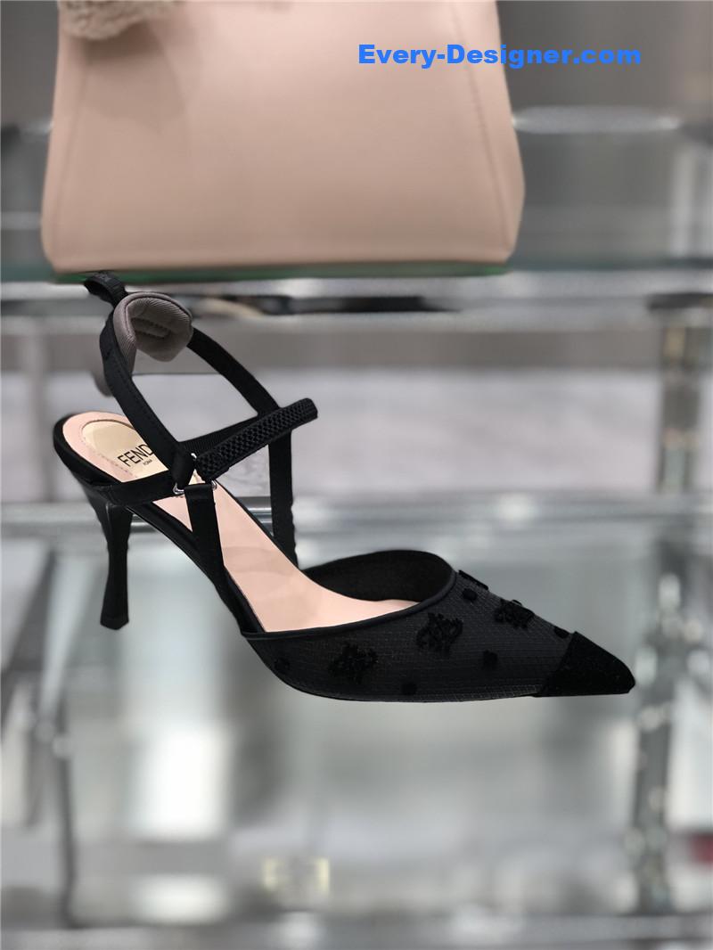 F**di new ff graceful streamlined colibrì slingback shoes