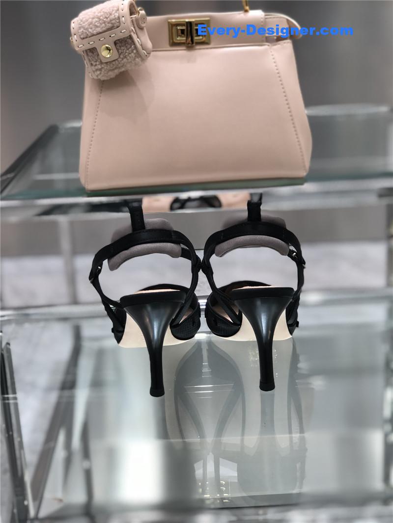 F**di new ff graceful streamlined colibrì slingback shoes