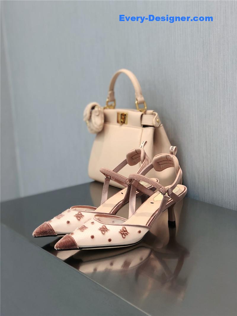 F**di new ff graceful streamlined colibrì slingback shoes