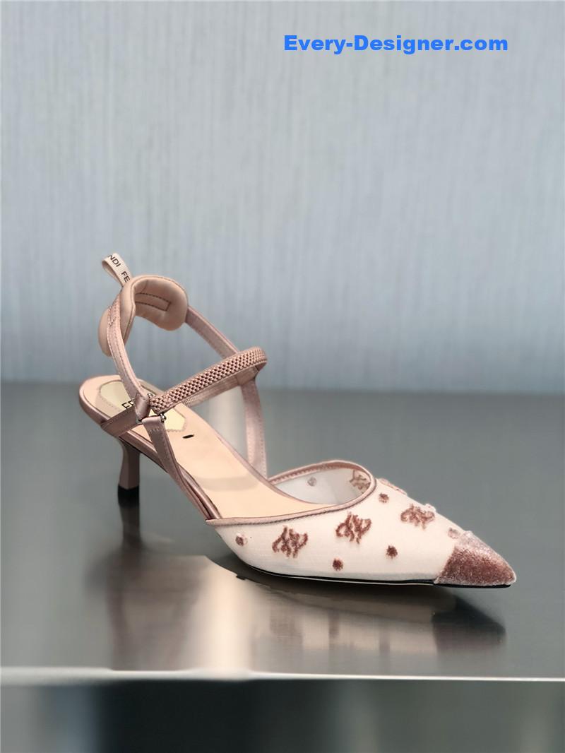 F**di new ff graceful streamlined colibrì slingback shoes
