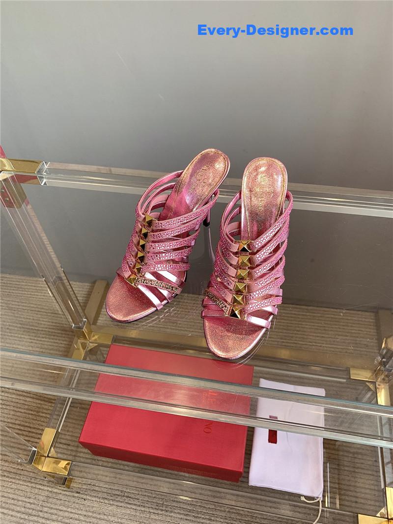 Va1e*ntin0 summer new high heel slippers