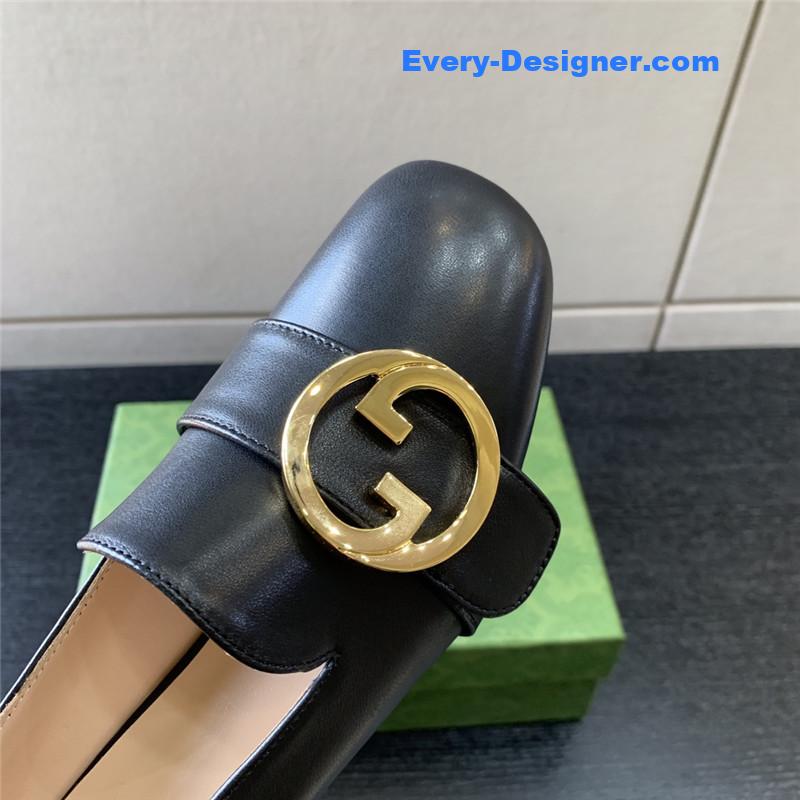 Gvc*1 retro fashion round interlocking double g logo shoes