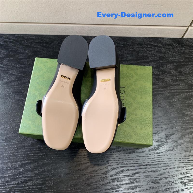 Gvc*1 retro fashion round interlocking double g logo shoes