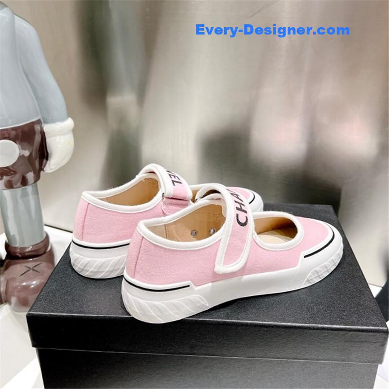 CC second-hand Velcro platform canvas shoes