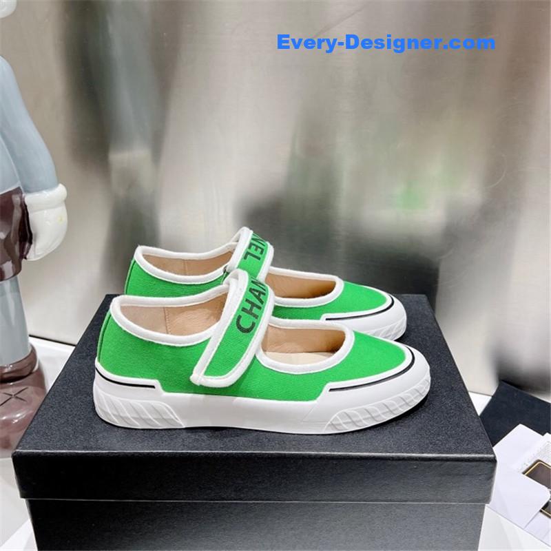 CC second-hand Velcro platform canvas shoes