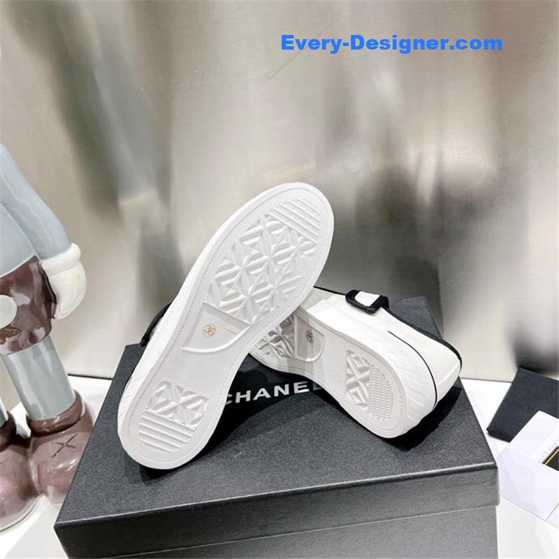 CC second-hand Velcro platform canvas shoes