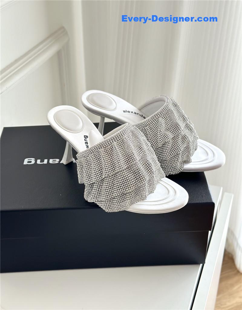 A1exa*der wang new rhinestone high-heeled slippers