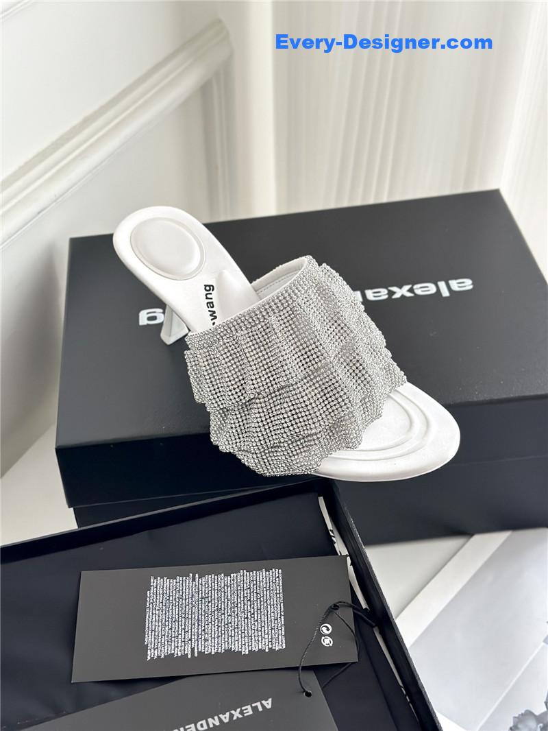 A1exa*der wang new rhinestone high-heeled slippers