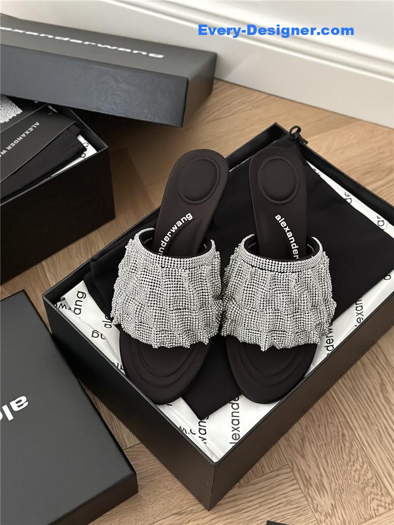 A1exa*der wang rhinestone heeled slippers