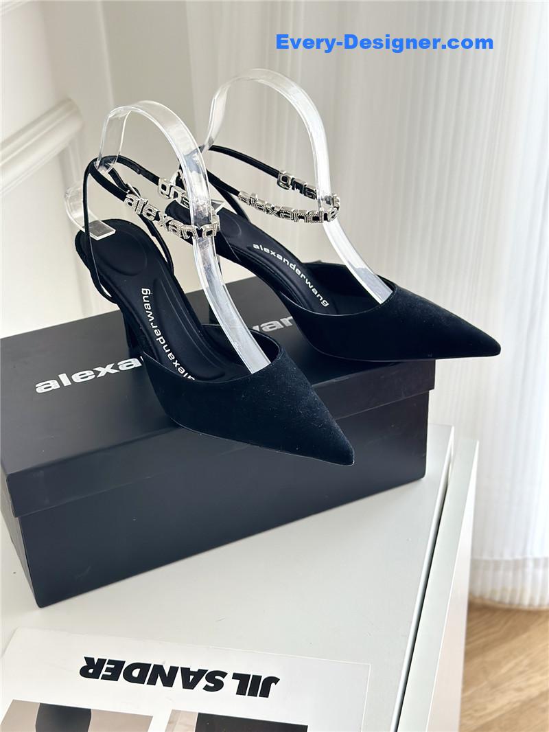 A1exa*der wang letter rhinestone sandals