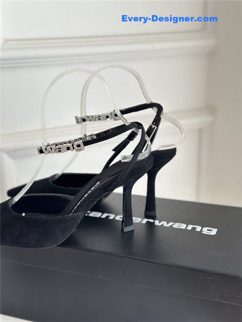A1exa*der wang letter rhinestone sandals