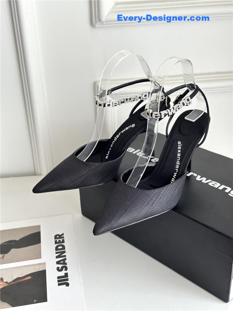 A1exa*der wang letter rhinestone sandals