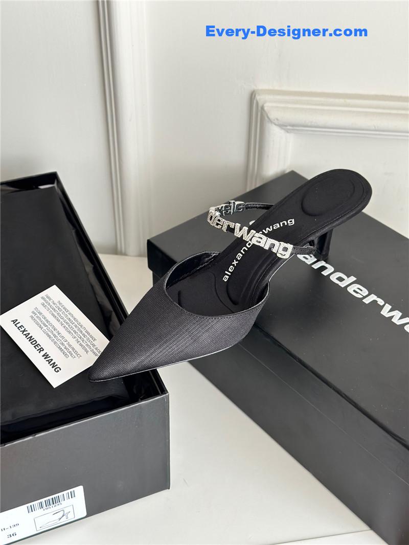 A1exa*der wang letter rhinestone sandals