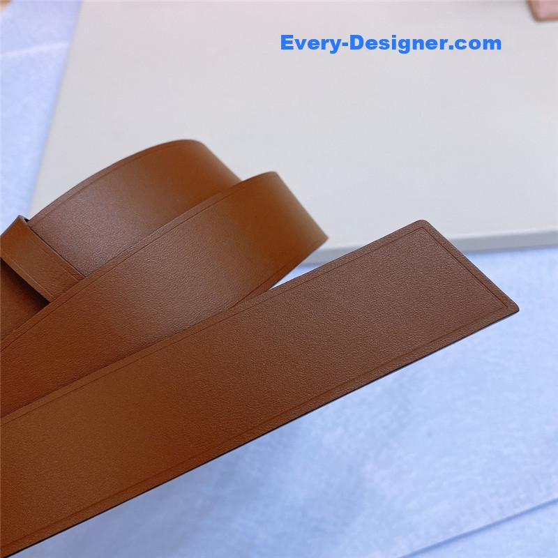 M1um1u metal perforated micro-logo leather belt