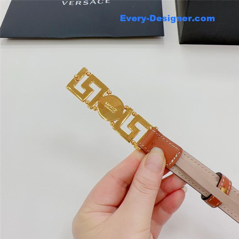 Versace reversible original calfskin nubuck bottom belt