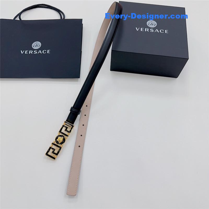 Versace reversible original calfskin nubuck bottom belt