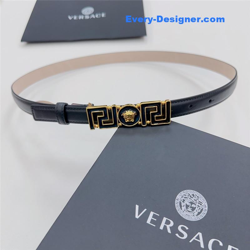 Versace reversible original calfskin nubuck bottom belt
