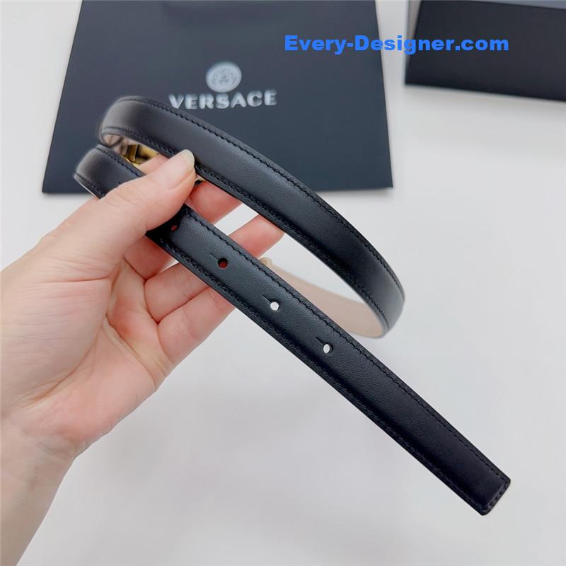 Versace reversible original calfskin nubuck bottom belt