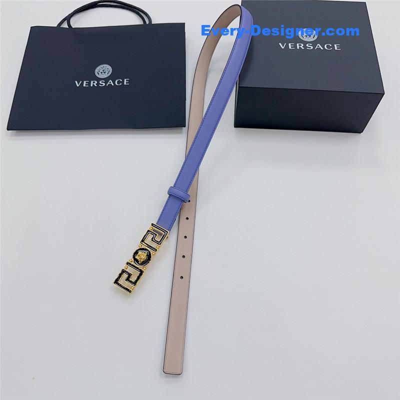 Versace reversible original calfskin nubuck bottom belt