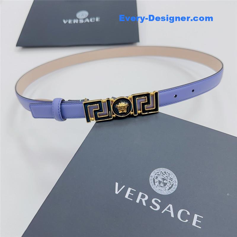 Versace reversible original calfskin nubuck bottom belt