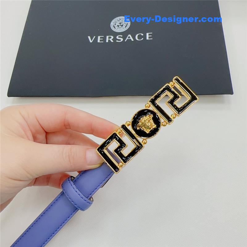 Versace reversible original calfskin nubuck bottom belt