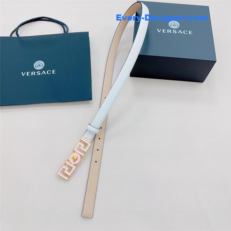 Versace reversible original calfskin nubuck bottom belt