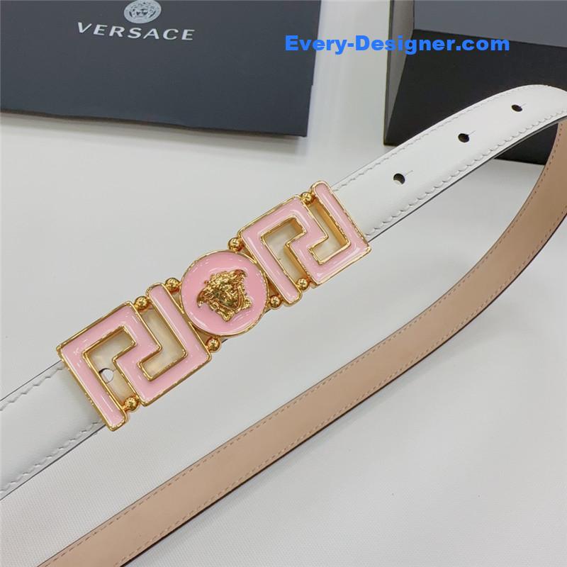 Versace reversible original calfskin nubuck bottom belt