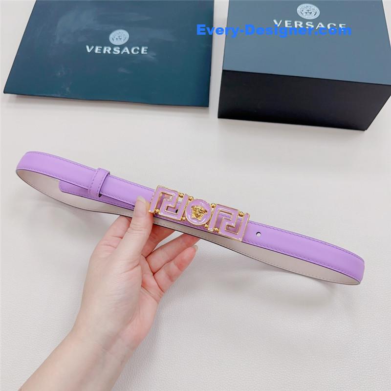 Versace reversible original calfskin nubuck bottom belt