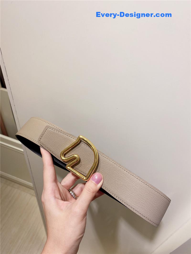 H**me5 palladium-plated metal buckle belt