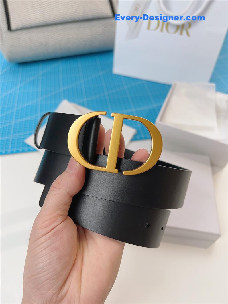 D10r D10rquake black calfskin leather belt