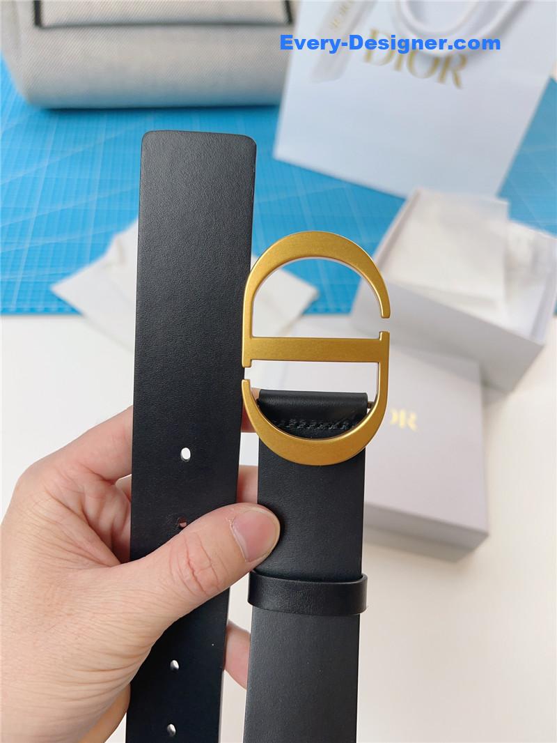 D10r D10rquake black calfskin leather belt